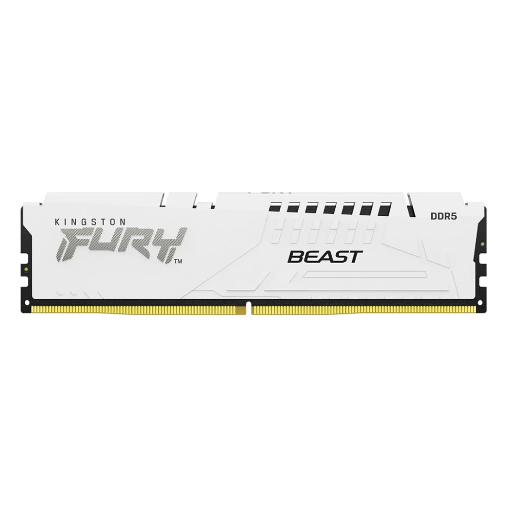Модуль пам'яті для комп'ютера DDR5 16GB 5200 MHz Beast AM5 White Kingston Fury (ex.HyperX) (KF552C36BWE-16)