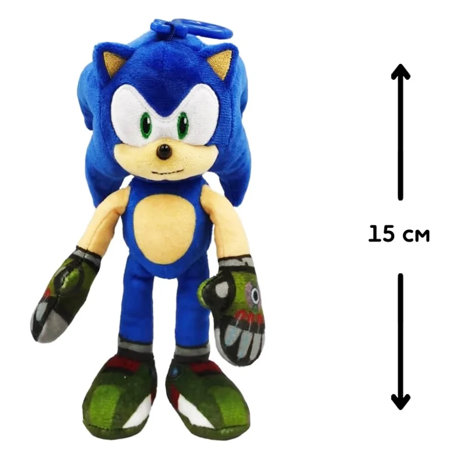 М'яка іграшка Sonic Prime на кліпсі – Сонік 15 см (SON7004A) — фото 2