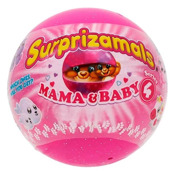 М'яка іграшка Surprizamals сюрприз у кулі S4 – Мама та малюк (SU03511-5016)