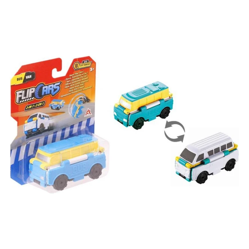 Машина Flip Cars 2 в 1 Автобус і Мікроавтобус (EU463875-11)