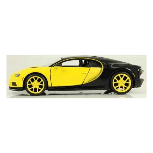 Машина Maisto Bugatti Chiron 1:24 Чорно-жовта (31514 black/yellow) — фото 5