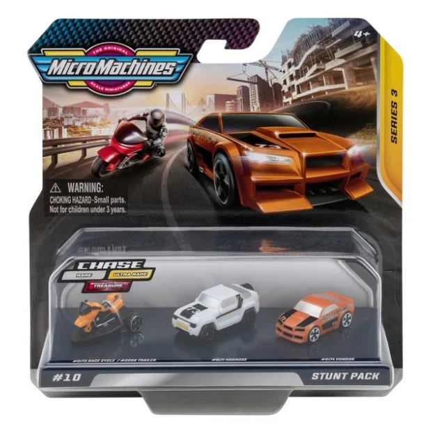 Машина Micro Machines Трюковий W3, 3 шт (6626016)