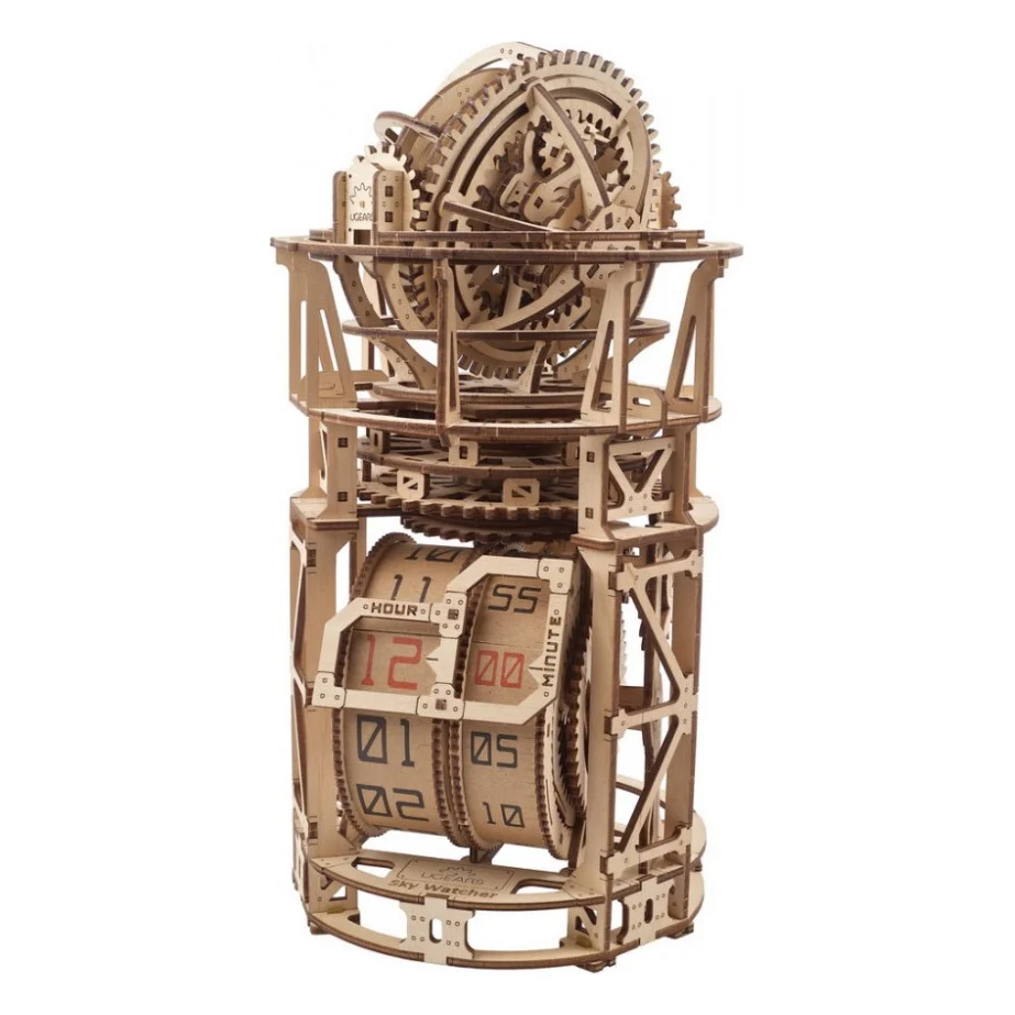 Конструктор Ugears Астроном. Настільний годинник із турбійоном (6337289)