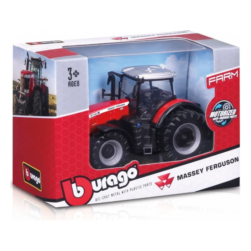 Спецтехніка Bburago Трактор Massey Ferguson 8740S 10 см (18-31613) — фото 4