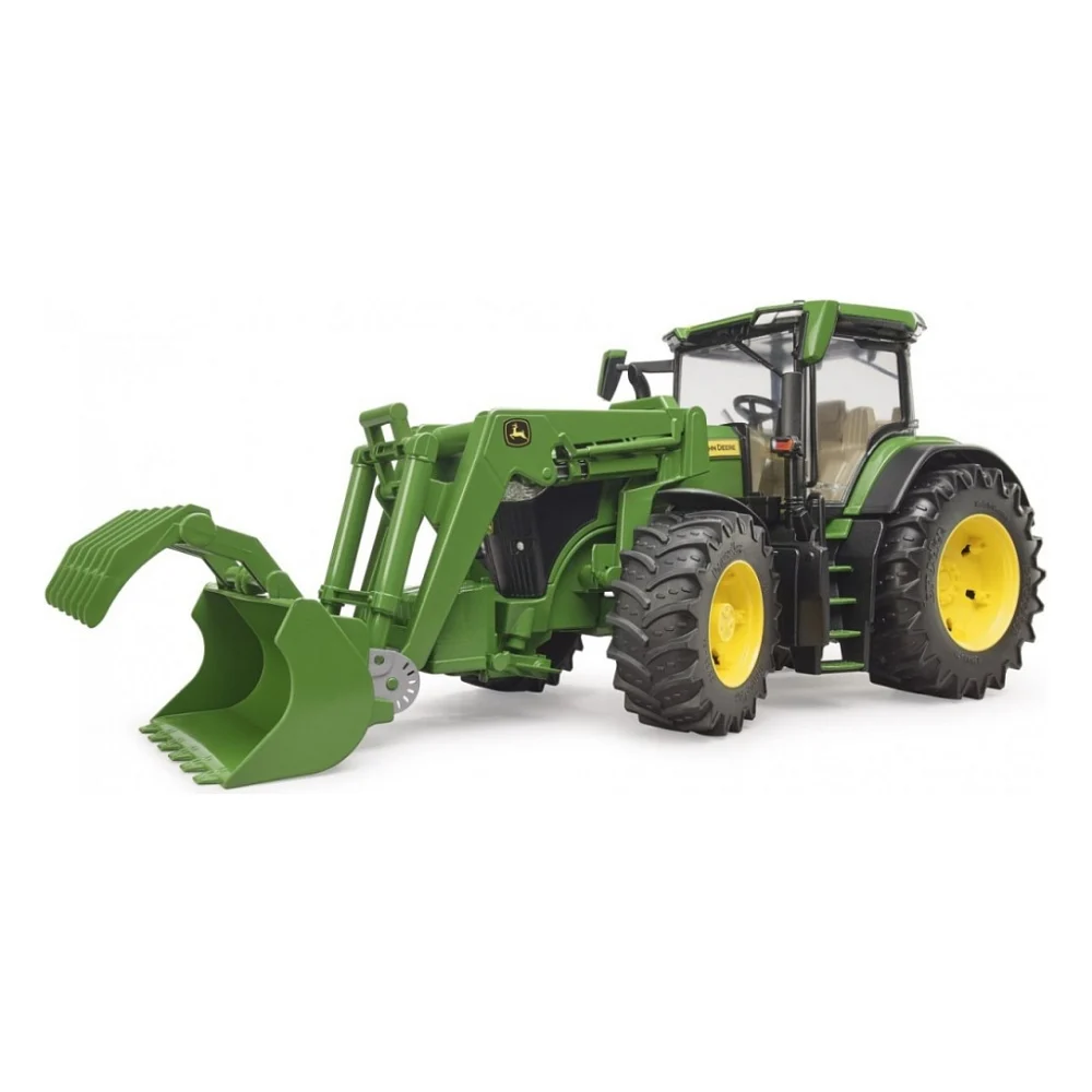 Спецтехніка Bruder трактор John Deere 7R 350 з навантажувачем (03151) — фото 5