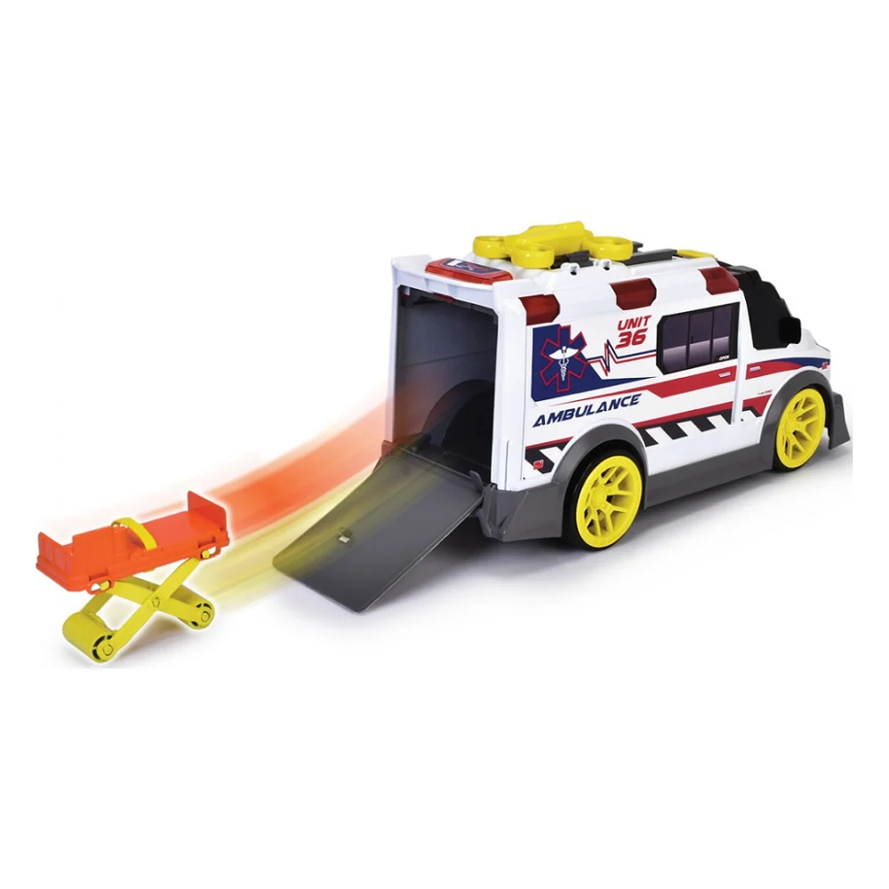 Спецтехніка Dickie Toys Функціональний автомобіль Швидка допомога з аксесуарами зі звуком та світловими ефектами 41 см (3307003) — фото 8