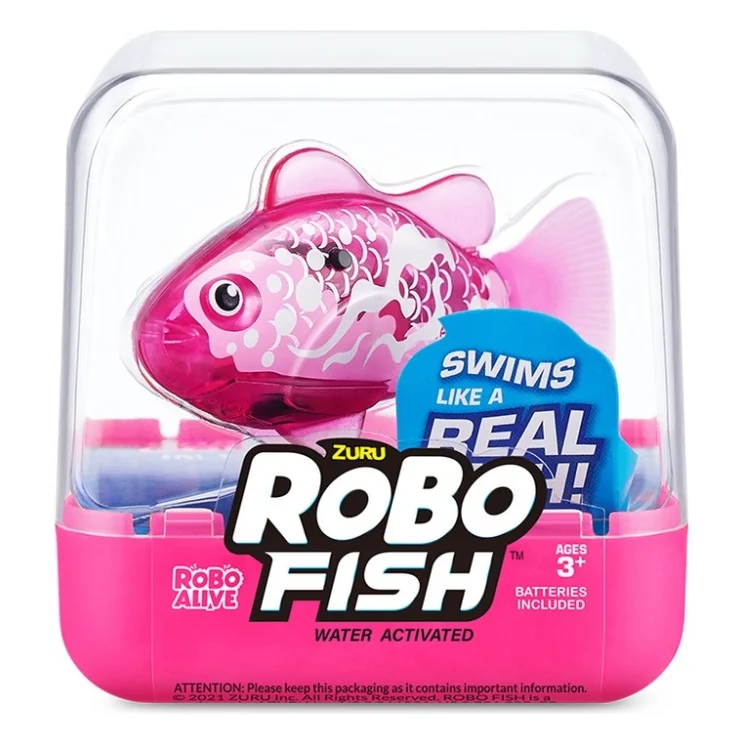Інтерактивна іграшка Pets & Robo Alive S3 - Роборибка (рожева) (7191-6)