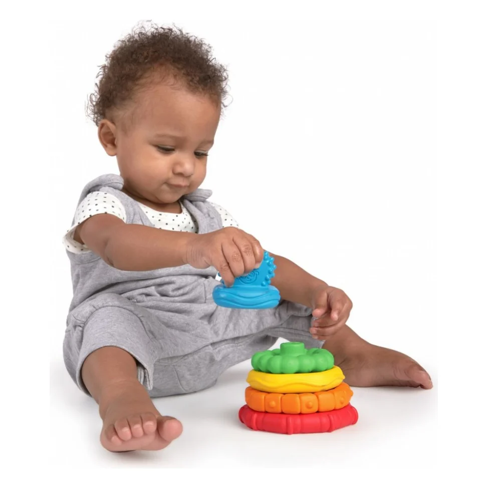 Розвиваюча іграшка Baby Einstein пірамідка Stack & Teethe (12356) — фото 4