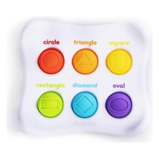 Розвиваюча іграшка Fat Brain Toys Сенсорна Колір Форма Dimpl Duo Брайль (F208EN)