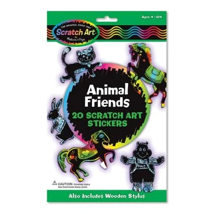 Розвиваюча іграшка Melissa&Doug Наклейки-царапки Животные (MD5827)