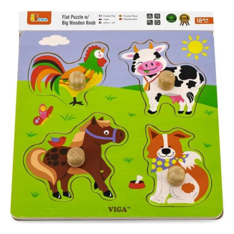 Розвиваюча іграшка Viga Toys Ферма (50839)