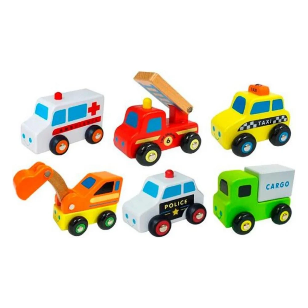 Розвиваюча іграшка Viga Toys Набір Міні-машинки 6 шт (59621) — фото 2