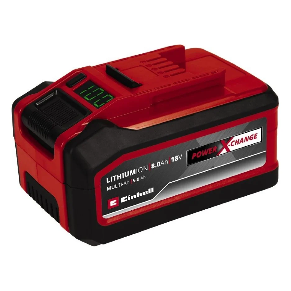 Акумулятор до електроінструменту Einhell 18V 5-8 Ah, PXC Plus, 18V, 5-8Ah, Multi-Ah, перемикач ємності (4511600)