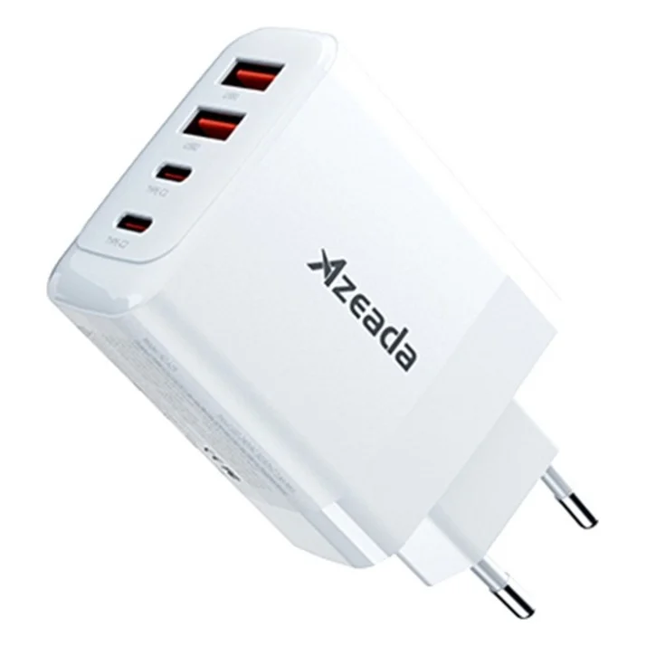 Зарядний пристрій Proda AZEADA Seagulls AZ-19 GaN5 65W USB-A (QC4.0) USB-C (PD3.0) white (AZ-19-WH)