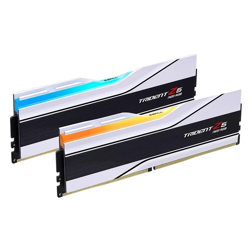 Модуль пам'яті для комп'ютера DDR5 64GB (2x32GB) 6000 MHz Trident Z5 Neo RGB White G.Skill (F5-6000J3036G32GX2-TZ5NRW)