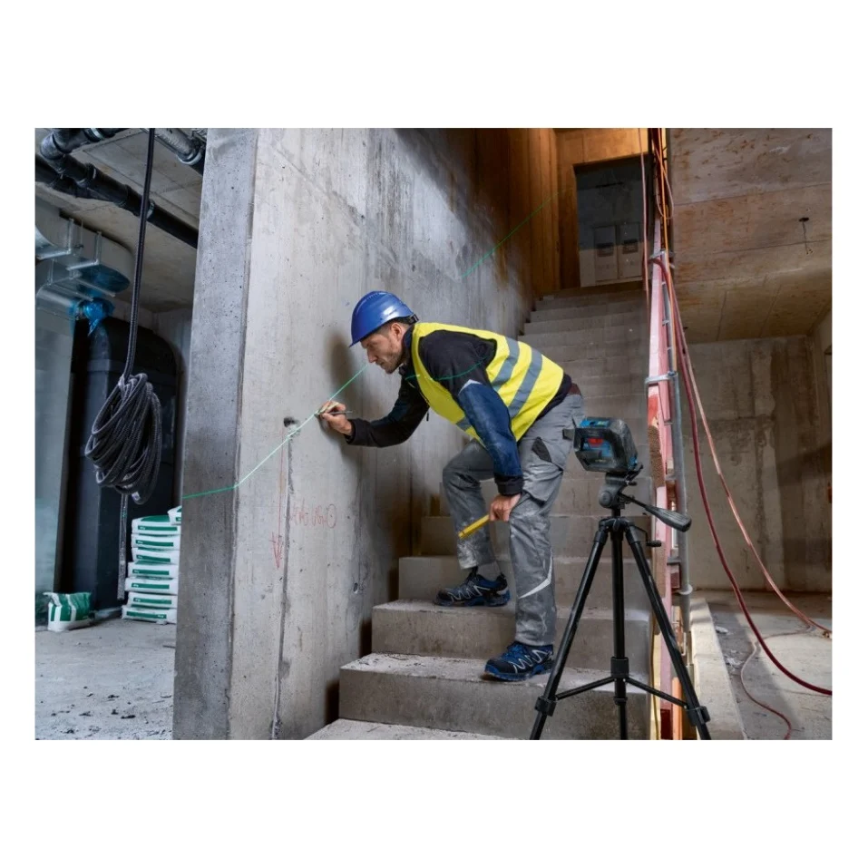 Лазерний нівелір Bosch Professional GCL 2-50 G, до 15 м, з тримачем RM 10, затиском DK 10, мішенню, кейс (0.601.066.M02) — фото 5