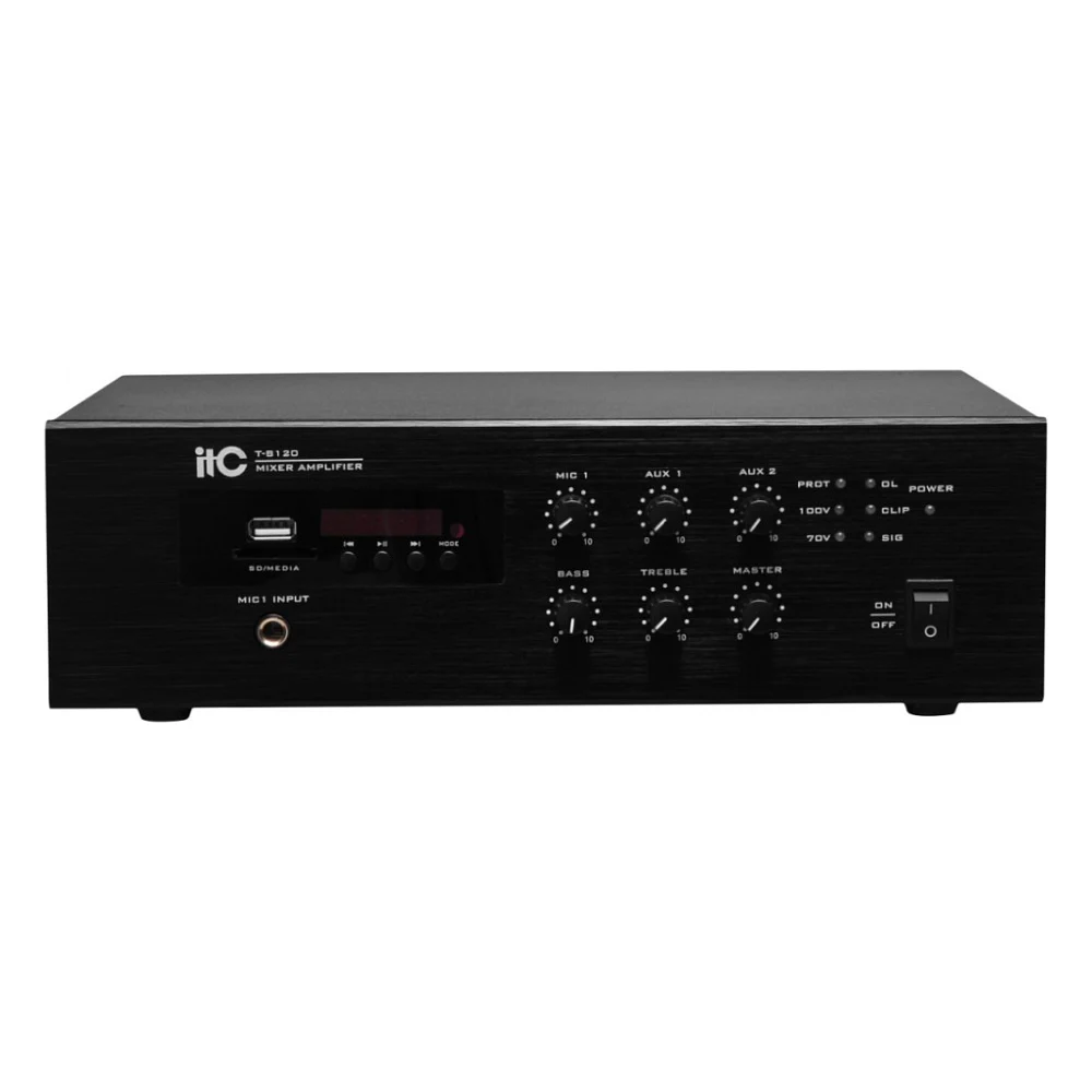 Підсилювач ITC 120 Вт з USB/SD/Tuner/Bluetoo (T-B120)