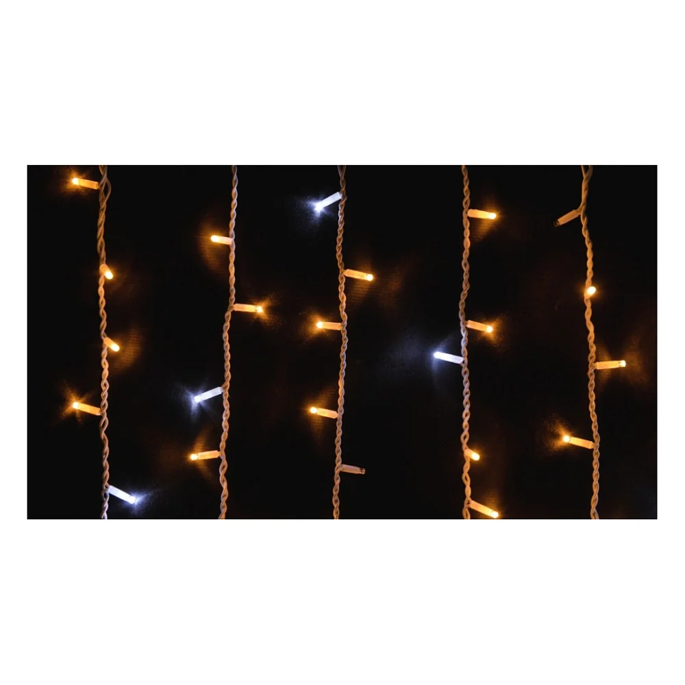 Гірлянда Delux ICICLE 108LED 2x1 м Білий flash Жовтий/Білий IP44 (90015179)