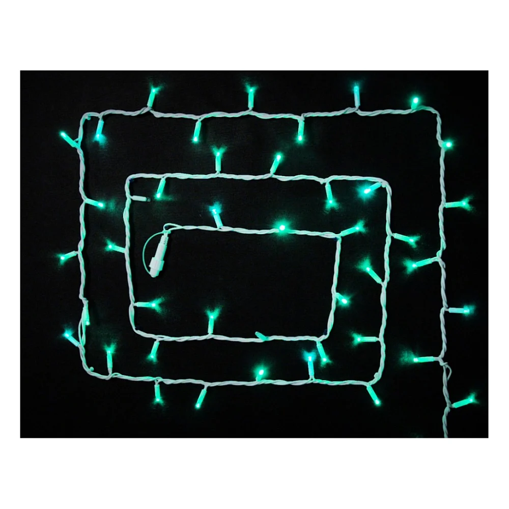 Гірлянда Delux STRING flash 100LED 10 м зелений/білий IP44 EN (90012969)