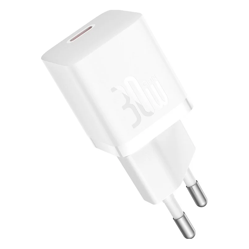 Зарядний пристрій Baseus GaN5 FC mini 1C 30W White (CCGN070502)