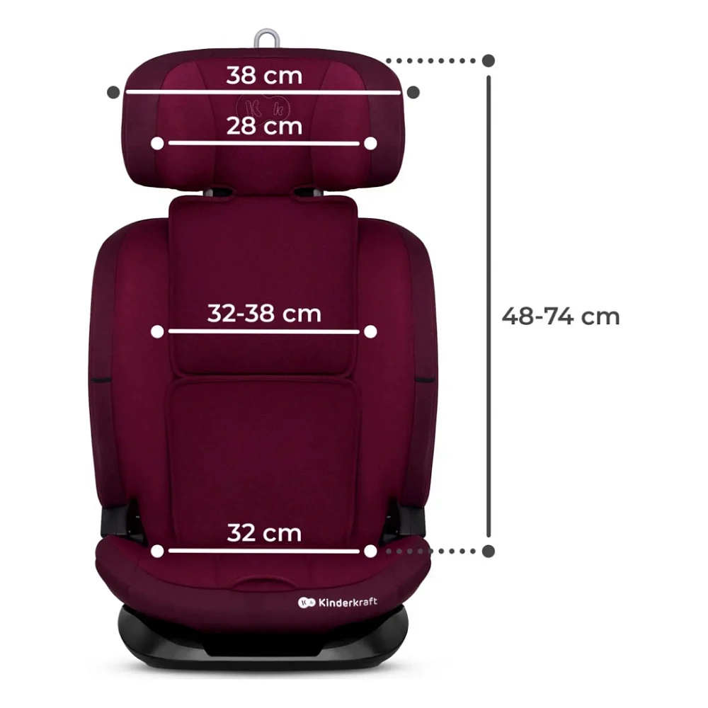 Автокрісло Kinderkraft Oneto3 i-Size Cherry Pearl (KCONE300RED0000) (5902533922185) — фото 12