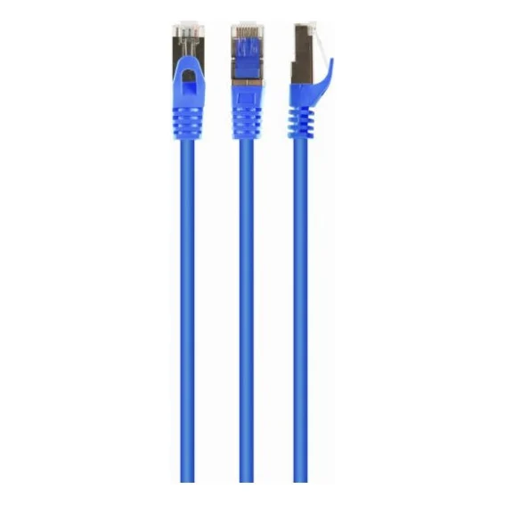 Патч-корд 3м S/FTP Cat 6A CU LSZH blue Cablexpert (PP6A-LSZHCU-B-3M)