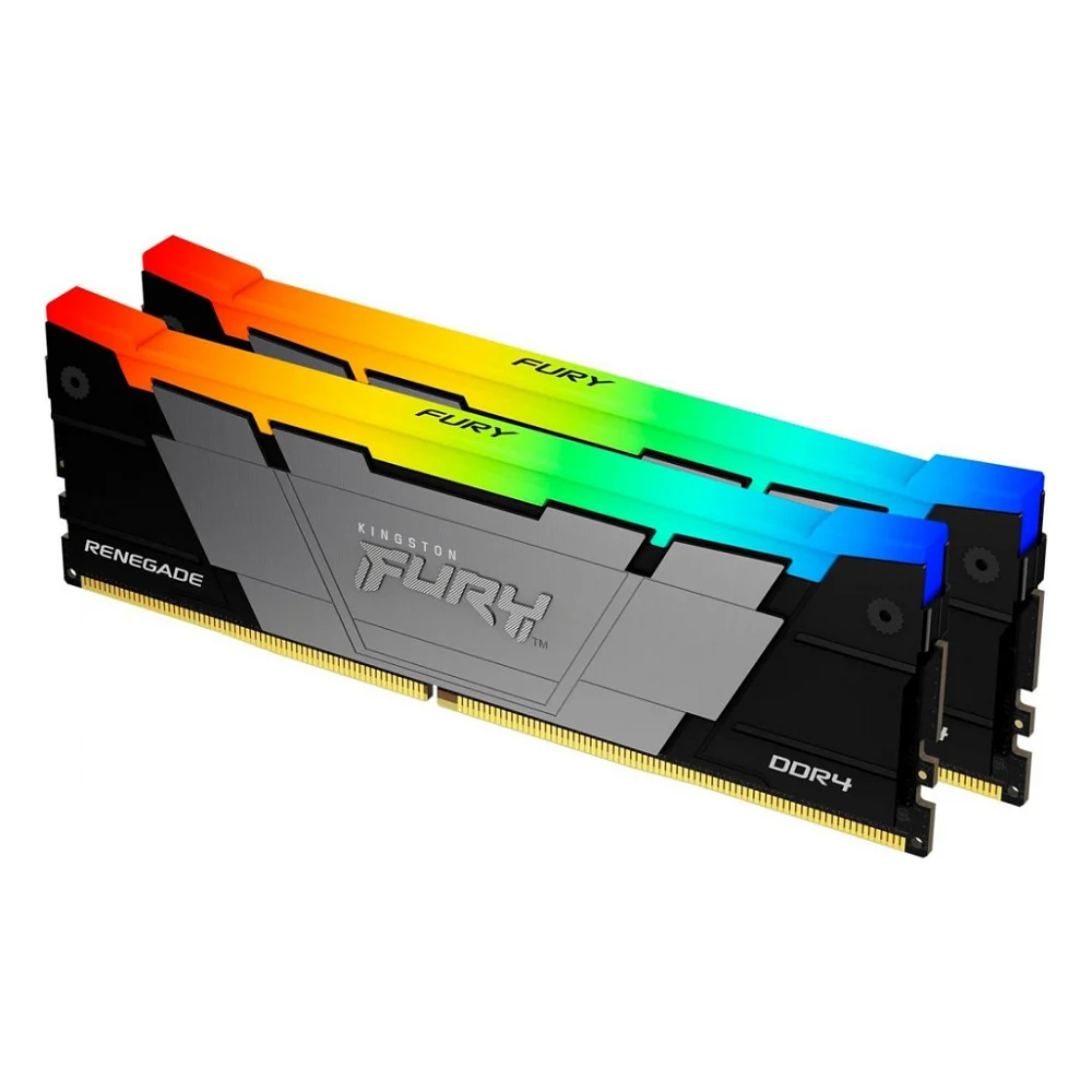 Модуль пам'яті для комп'ютера DDR4 16GB (2x8GB) 3600 MHz Fury Renegade RGB Kingston Fury (ex.HyperX) (KF436C16RB2AK2/16) — фото 2