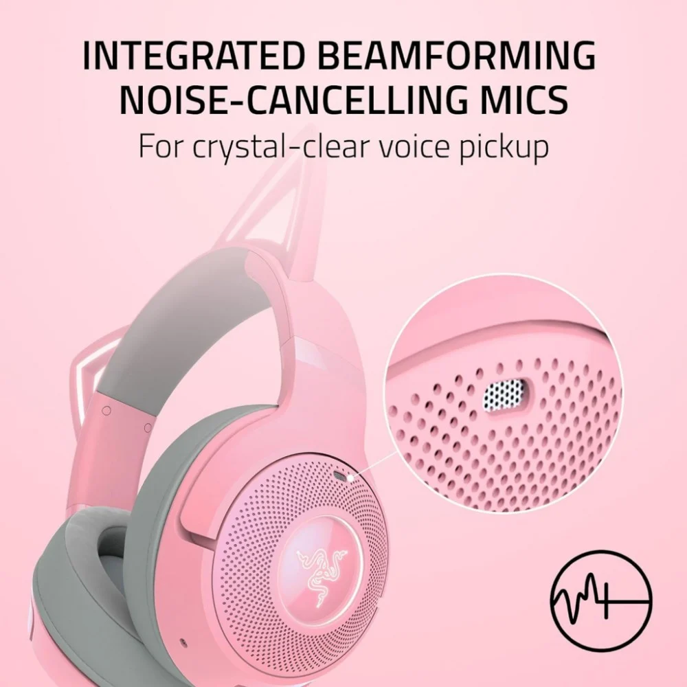 Навушники Razer Kraken Kitty V2 Bluetooth Quartz (RZ04-04860100-R3M1) — фото 10