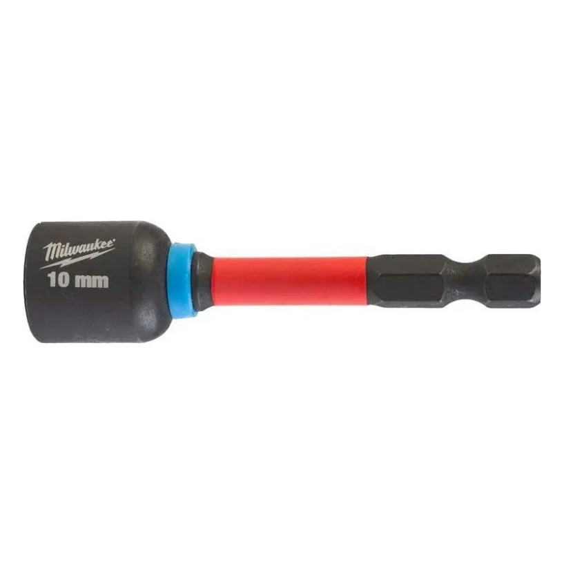 Головка магнітна Milwaukee 1/4", шестигранна, 10 мм Shockwave, ударостійка (4932492441)