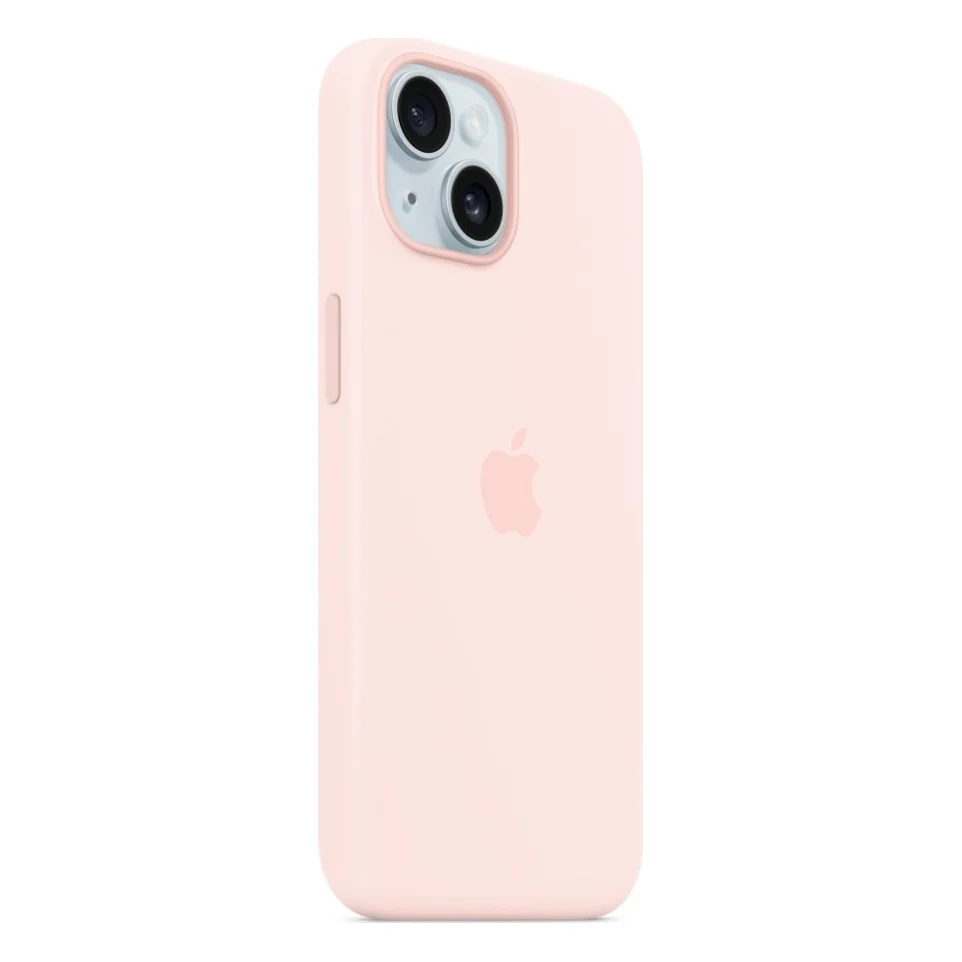 Чохол до мобільного телефона Apple iPhone 15 Silicone Case with MagSafe Light Pink (MT0U3ZM/A) — фото 6