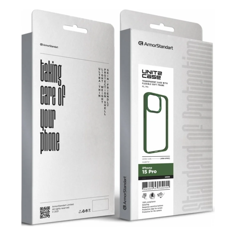 Чохол до мобільного телефона Armorstandart UNIT2 Apple iPhone 15 Pro Green (ARM69982) — фото 5