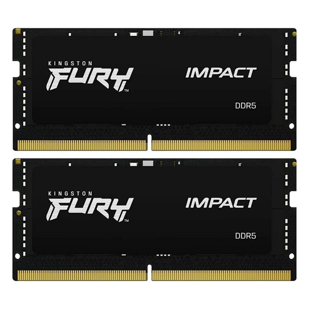Модуль пам'яті для ноутбука SoDIMM DDR5 32GB (2x16GB) 6000 MHz Impact Kingston Fury (ex.HyperX) (KF560S38IBK2-32)