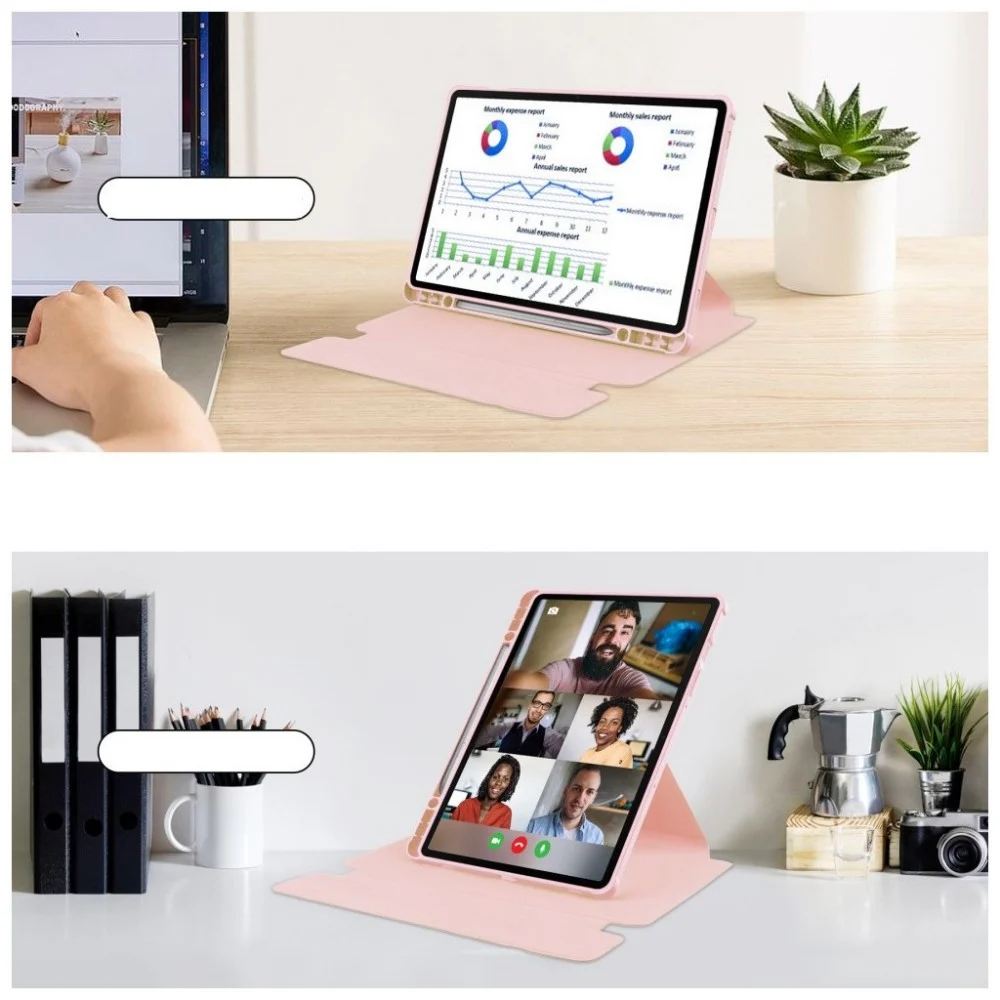 Чохол до планшета BeCover 360° Rotatable Samsung Tab A9 Plus SM-X210/SM-X215/SM-X216 11.0" Pink (710339) — фото 5