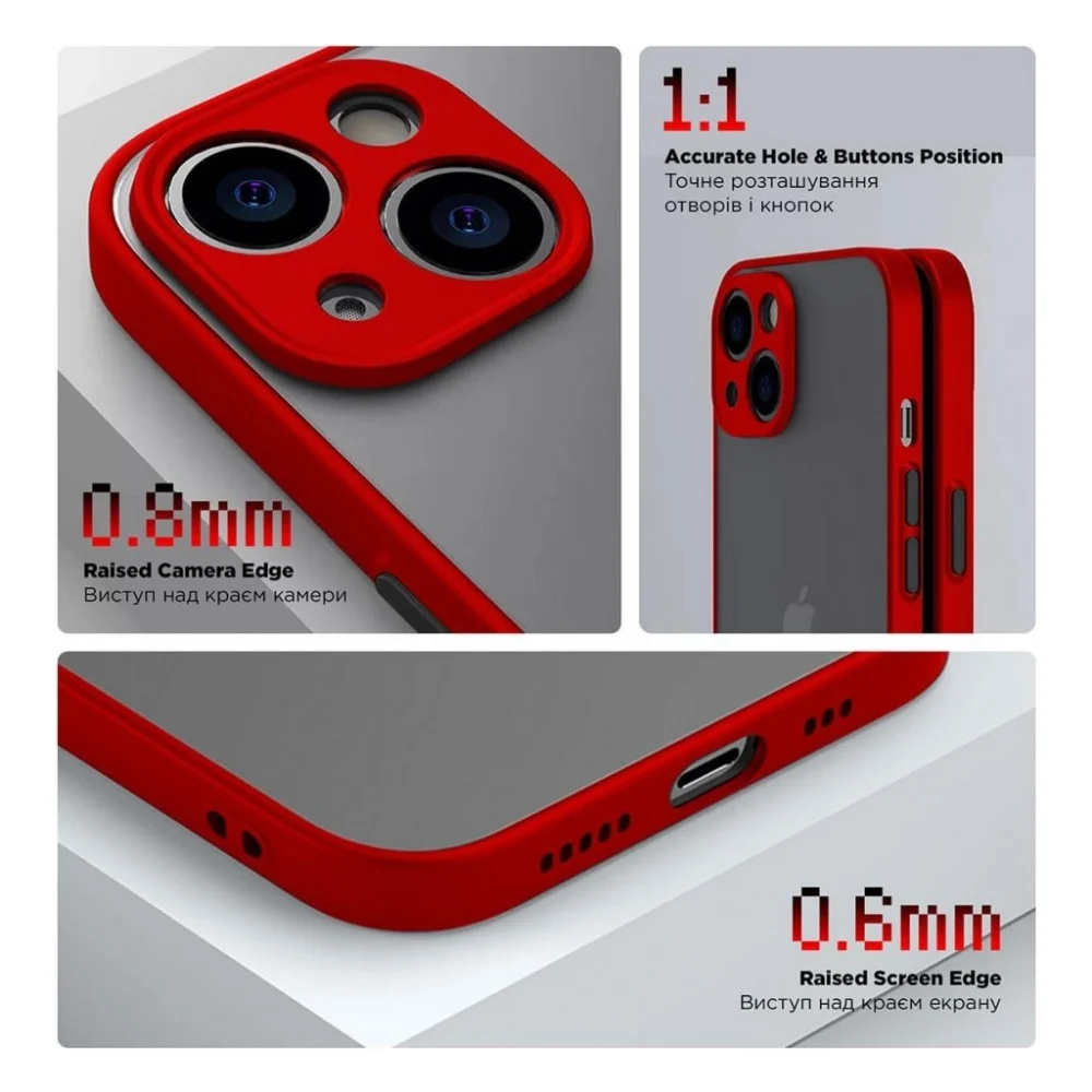 Чохол до мобільного телефона Armorstandart Frosted Matte Samsung A05s (A057) Red (ARM72576) — фото 3