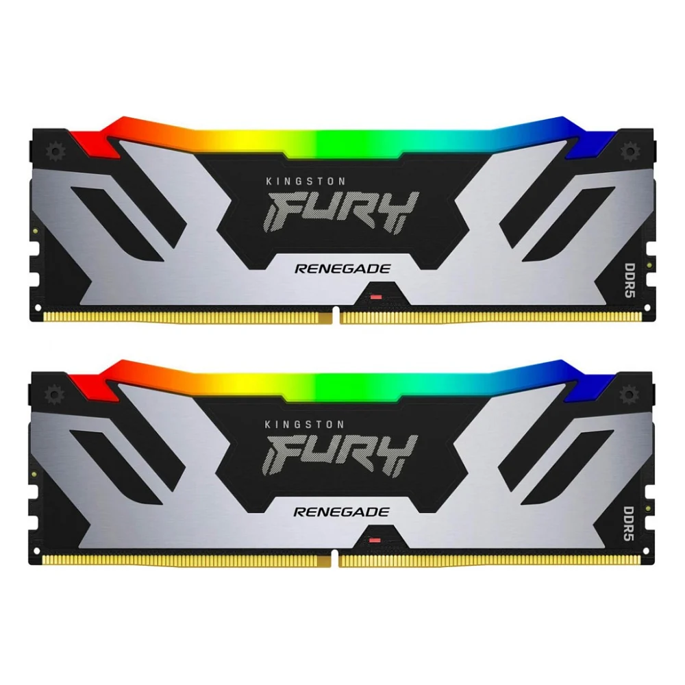 Модуль пам'яті для комп'ютера DDR5 32GB (2x16GB) 6800 MHz Renegade RGB XMP Kingston Fury (ex.HyperX) (KF568C36RSAK2-32)