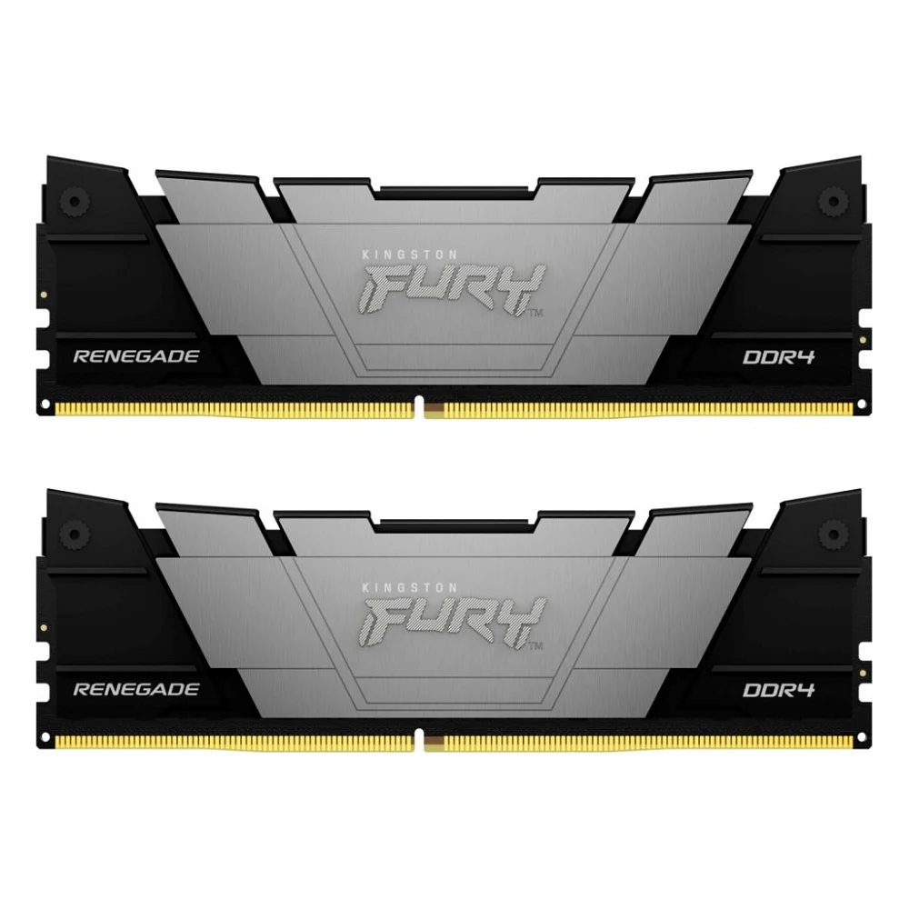 Модуль пам'яті для комп'ютера DDR4 64GB (2x32GB) 3600 MHz Renegade Black Kingston Fury (ex.HyperX) (KF436C18RB2K2/64)