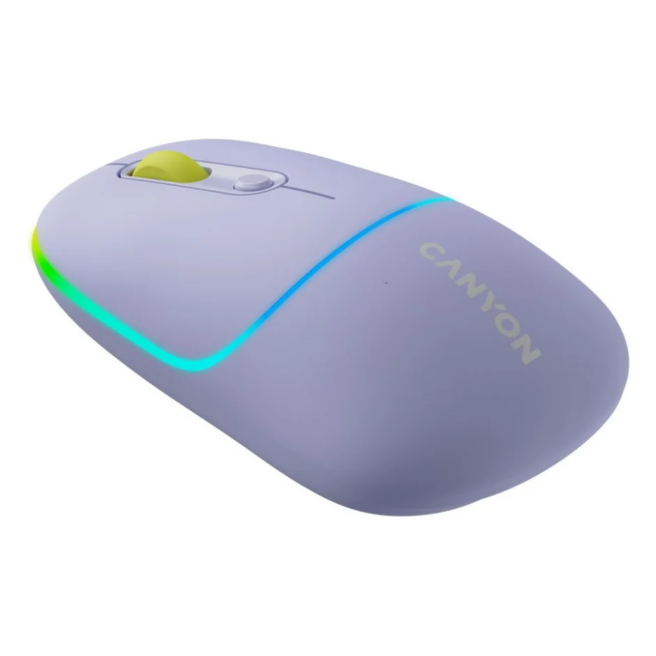 Мишка Canyon MW-22 Dual Band RGB Wireless Mountain Lavender (CNS-CMSW22ML) — фото 5