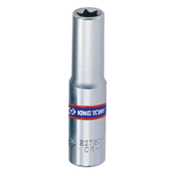Головка торцева KING TONY 1/4" зірочка E4 довжина 50 мм (227504M)