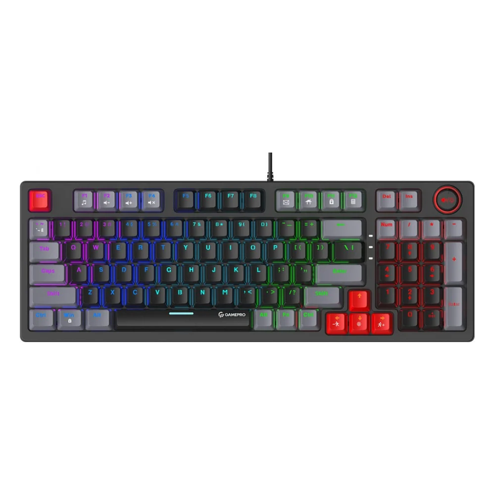Клавіатура GamePro MK120B LED Blue Switches USB Black (MK120B)