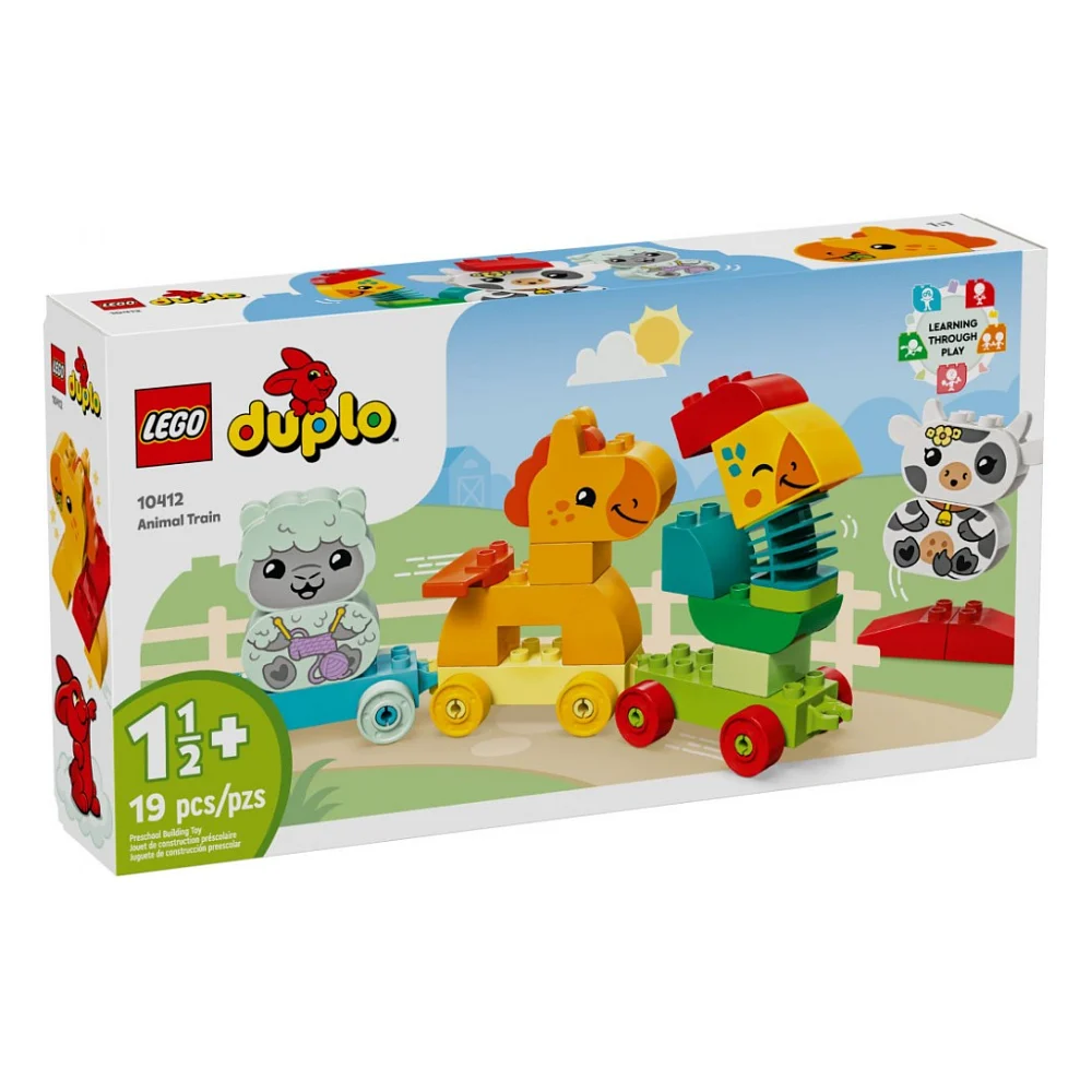 Конструктор LEGO DUPLO My First Потяг тваринок 19 деталей (10412)
