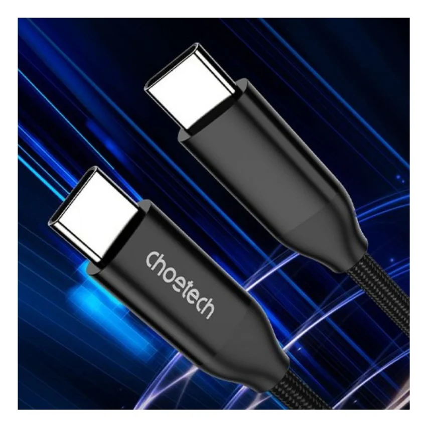 Кабель USB-С to USB-С 1.0m 240W USB2.0 Choetech (XCC-1035-BK) — фото 5
