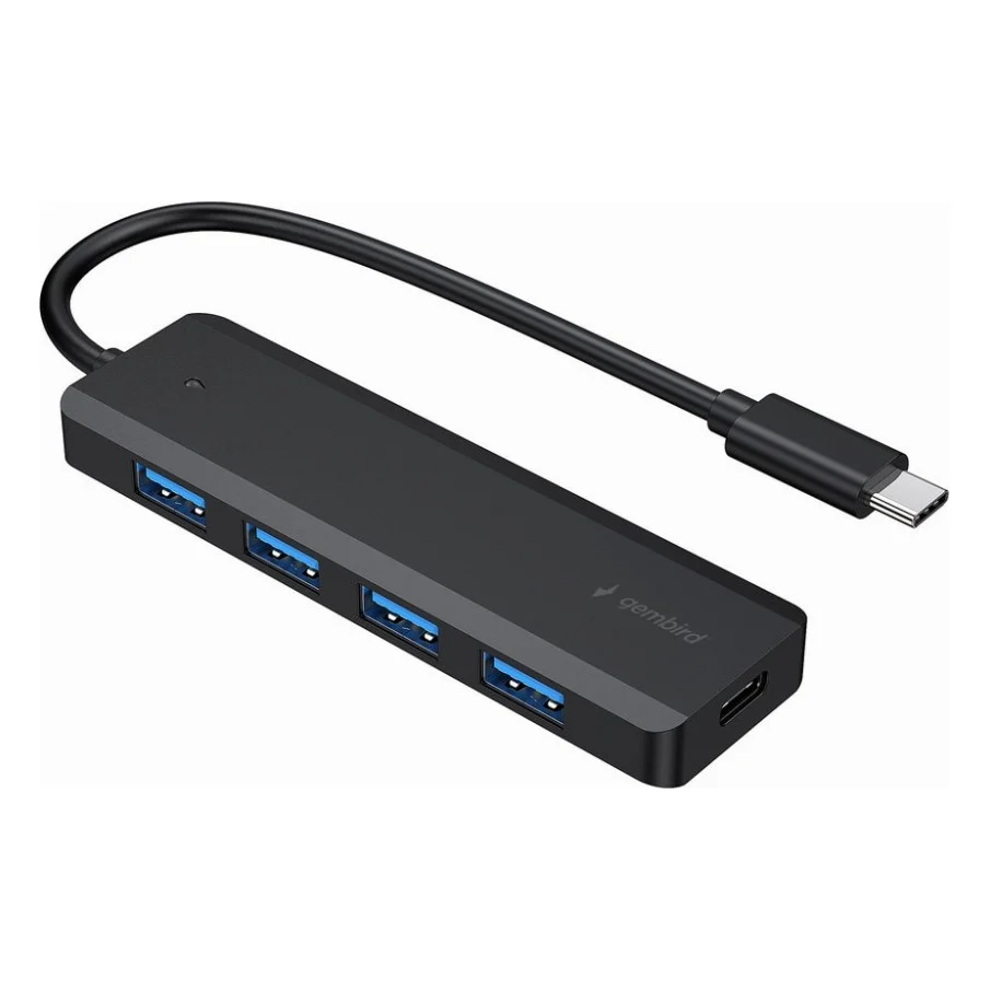 Концентратор Gembird USB 3.0 4 ports switch black (UHB-CM-U3P4P-01)
