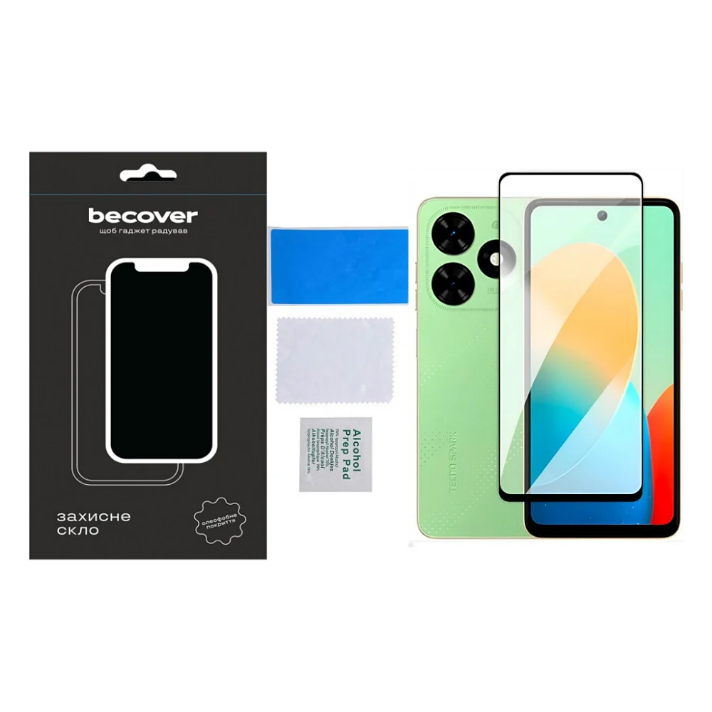 Скло захисне BeCover Tecno Spark Go 2024 (BG6) Black (710484) — фото 5