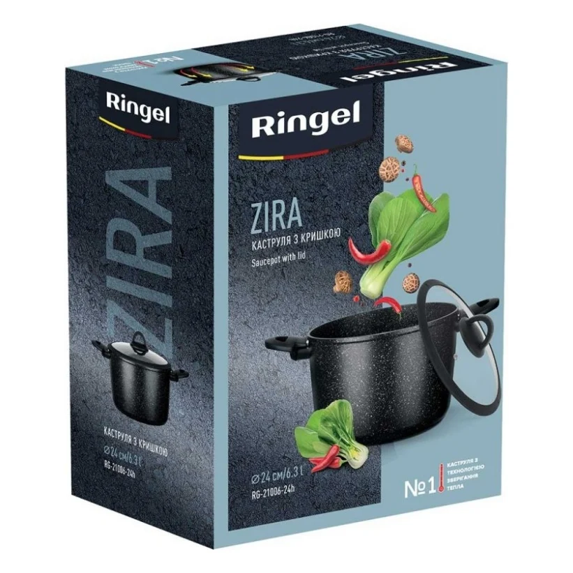 Каструля Ringel Zira з кришкою висока 3.5 л (RG-21006-20h) — фото 5