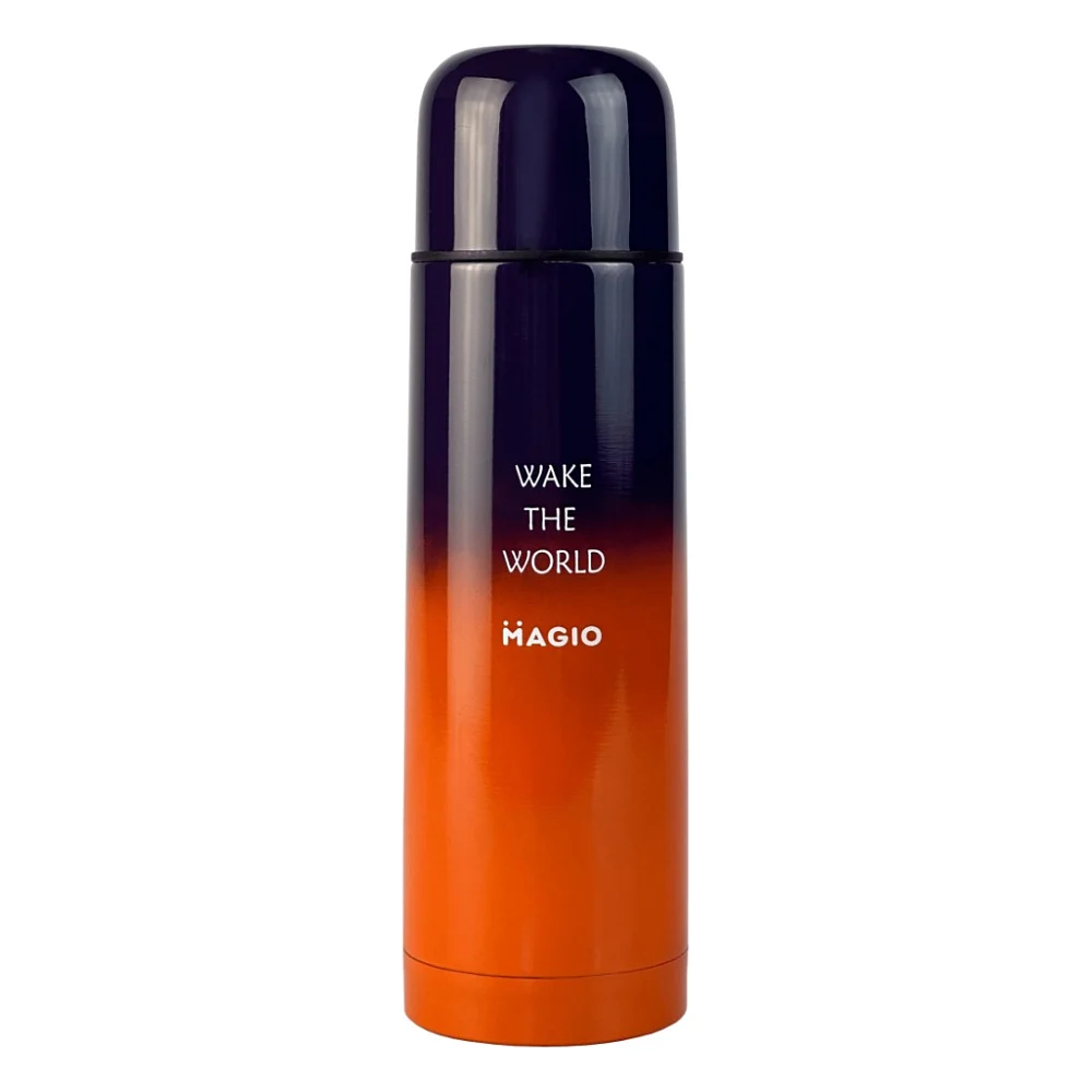 Термос Magio 1032 0.75 л Чорно-помаранчевий (MG-1032G)