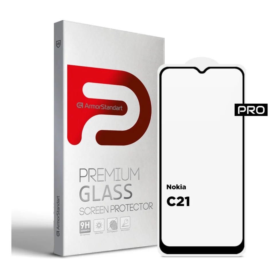 Скло захисне Armorstandart Pro Nokia C21 Black (ARM70431)