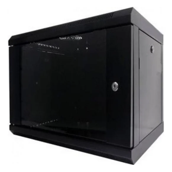 Шафа настінна Hypernet 9U 19" 600x350 (WMNC-35-9U-FLAT-AC-BLACK)