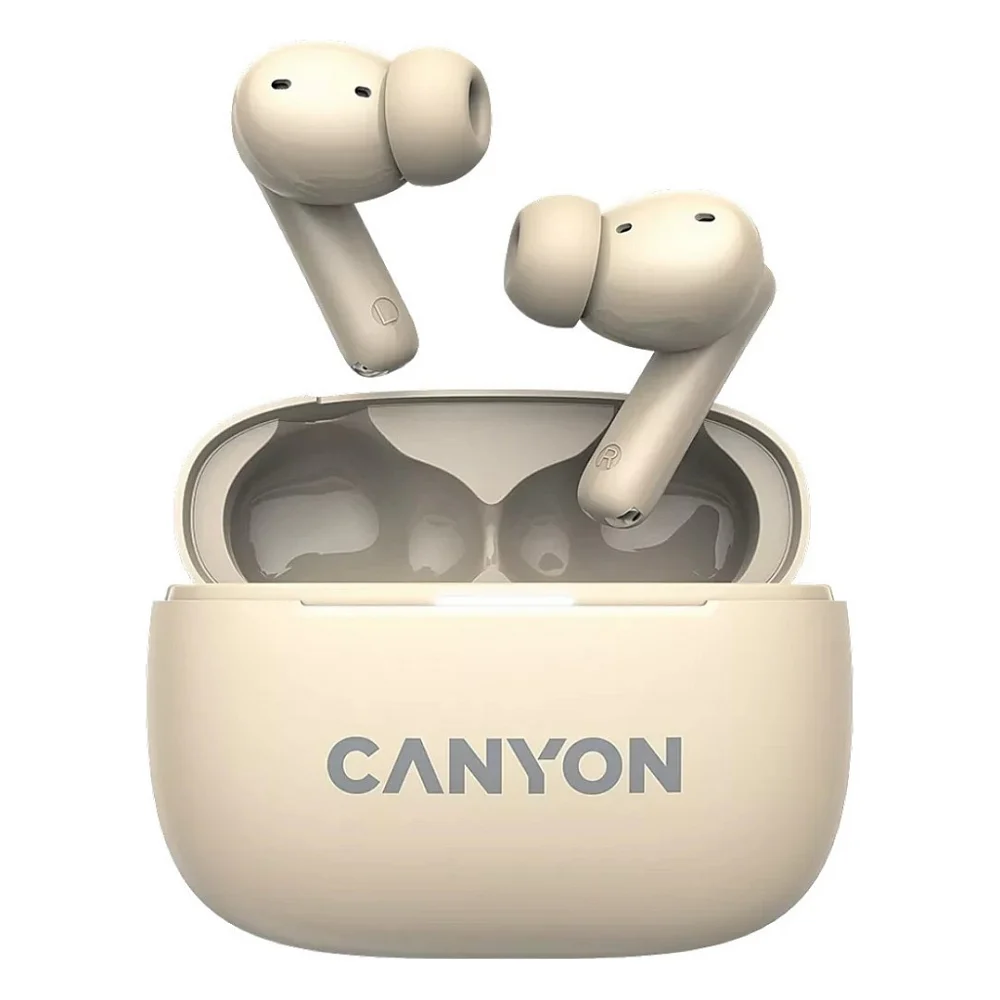 Навушники Canyon TWS-10 OnGo ANC ENC Beige (CNS-TWS10BG)