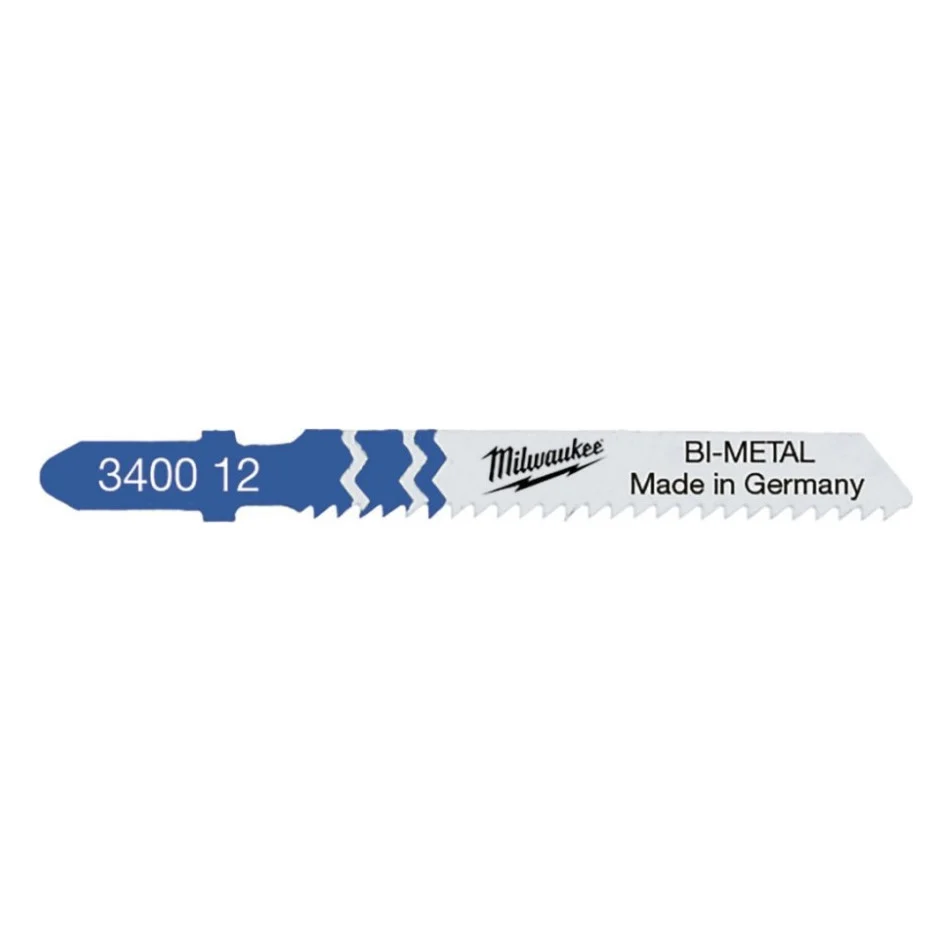 Полотно Milwaukee для лобзика T118BF Bi-Metal, 55мм/ крок зуба 2,0мм,5шт, універсальні (4932340012)