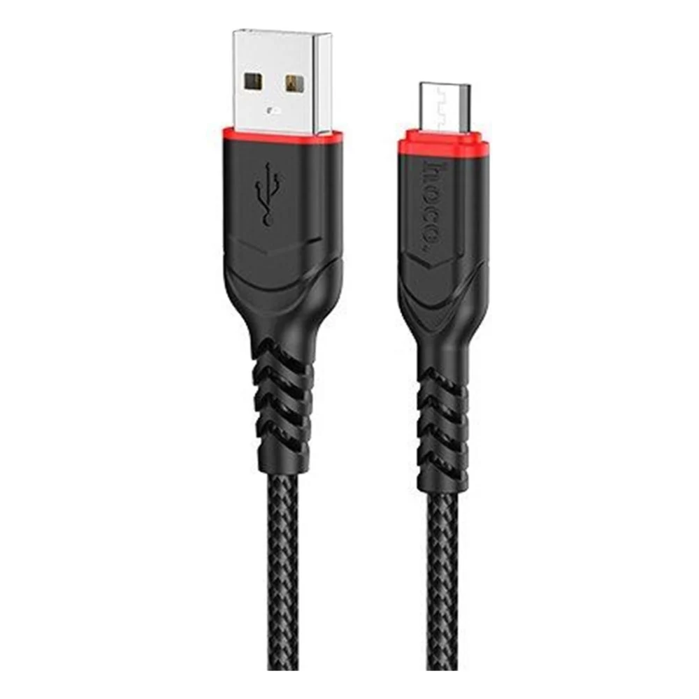 Кабель HOCO X59 Victory USB to microUSB 2.4A 1м Black